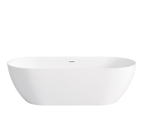 Attica Manolo 1700 Matte White Bath with Overflow