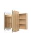LED Newport 1200(W)x750(H) Woodland Oak Shaving Cabinet - Premium Edition