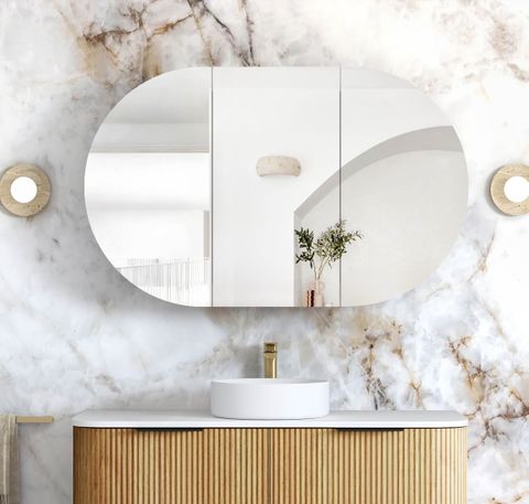 Bondi 1200x750 Woodland Oak Shaving Cabinet