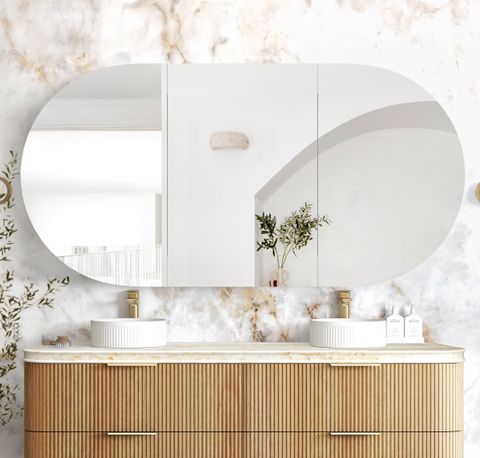 Bondi 1800x900 Woodland Oak Shaving Cabinet