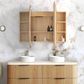 LED Bondi 1500(W)x900(H) Woodland Oak Shaving Cabinet - Premium Edition