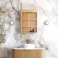 LED Newport 900(H)x450(W) Woodland Oak Shaving Cabinet - Premium Edition