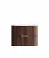 Havana 750mm Sable Walnut Fluted Wall Hung Curve Vanity with Chloe Silk Top