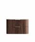 Havana 900mm Sable Walnut Fluted Wall Hung Curve Vanity with Chloe Silk Top