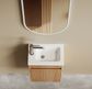 Mini Ensuite Vanity 400mm Woodland Oak Fluted Vanity (with Basin)