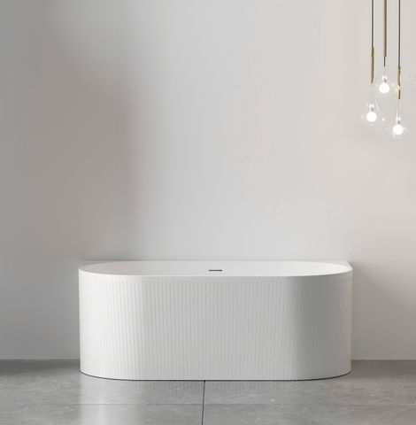 Attica Noosa 1500 Matte White BTW Multi-fit Bath with Overflow