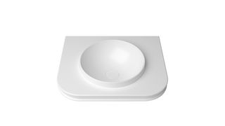 Havana English Edge 600x500x50  Matte White with Round Basin Top