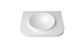 Havana English Edge 600x500x50  Matte White with Round Basin Top