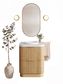 Havana English Edge 750x500x50  Matte White with Round Basin Top