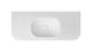 Havana English Edge 1200x500x50  Matte White with Soft Square Basin Top