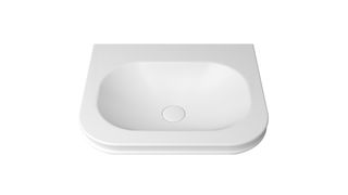 Havana English Edge 600x500x50  Matte White with Soft Square Basin Top