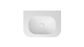 Havana English Edge 750x500x50  Matte White with Soft Square Basin Top