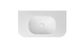 Havana English Edge 900x500x50  Matte White with Soft Square Basin Top