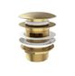 Mushroom Bath Pull Out Popup Waste Overflow Argent Gold