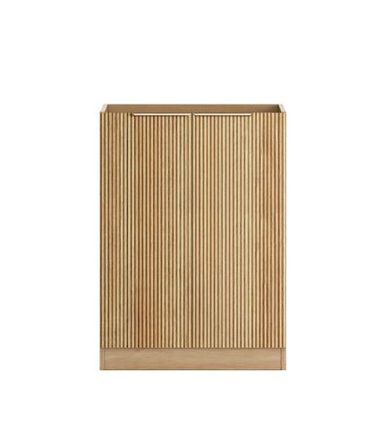 Havana Fluted Laundry 630 Woodland Oak Base Cabinet
