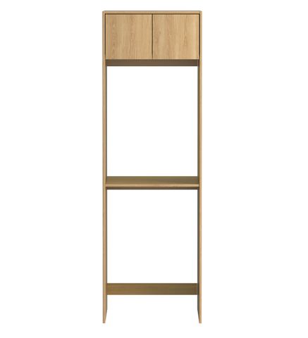 Havana Fluted Laundry 2100 WoodLand Oak Tall Washing Machine Cabinet