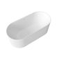 Attica Havana 1500 Matte White Fluted Bath with Overflow