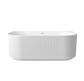 Attica Havana 1700 Gloss White BTW Multi-fit Fluted Bath with Overflow