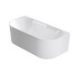 Attica Havana 1700 Gloss White BTW Multi-fit Fluted Bath with Overflow