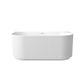 Attica Havana 1500 Gloss White BTW Multi-fit Fluted Bath with Overflow