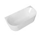 Attica Havana 1500 Gloss White BTW Multi-fit Fluted Bath with Overflow
