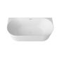 Attica Havana 1700 Matte White BTW Multi-fit Fluted Bath with Overflow