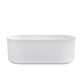 Attica Celine 1500 Matte White Bath with Overflow