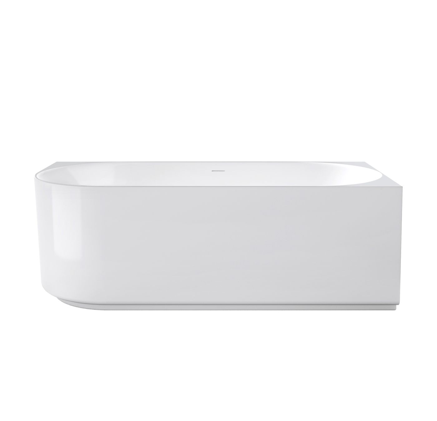 Attica Celine Right Corner 1500 Gloss White Bath with Overflow