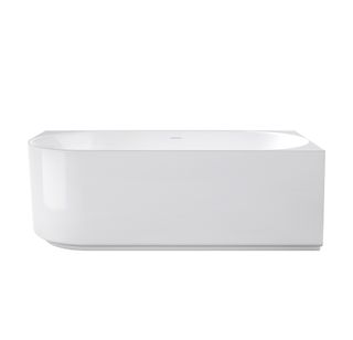 Attica Celine Right Corner 1500 Gloss White Bath with Overflow