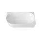 Attica Celine Right Corner 1500 Gloss White Bath with Overflow