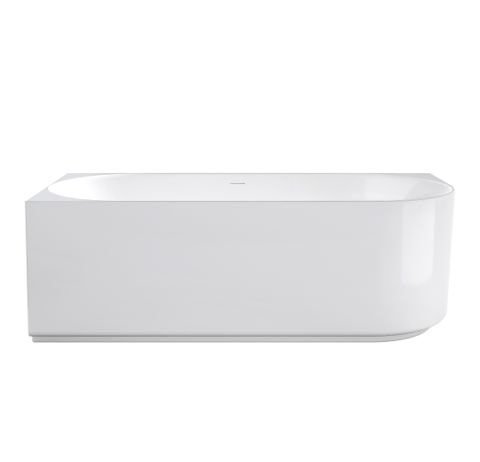 Attica Celine Left Corner 1700 Gloss White Bath with Overflow
