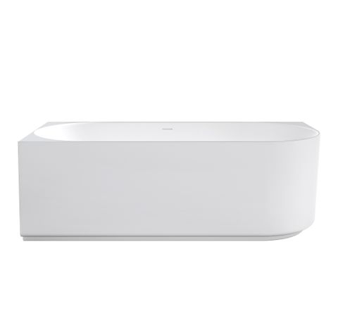 Attica Celine Left Corner 1700 Matte White Bath with Overflow