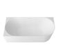 Attica Celine Left Corner 1700 Matte White Bath with Overflow