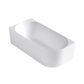 Attica Celine Left Corner 1700 Matte White Bath with Overflow