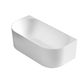 Attica Celine 1500 Matte White BTW Multi-fit Bath with Overflow