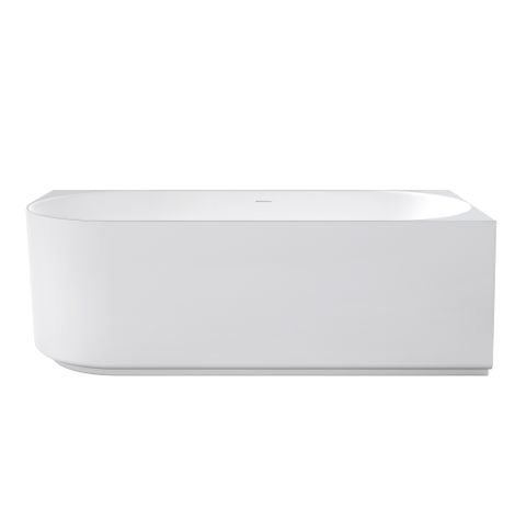 Attica Celine Right Corner 1700 Matte White Bath with Overflow