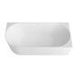 Attica Celine Right Corner 1700 Matte White Bath with Overflow