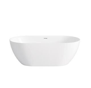 Attica Manolo 1300 Gloss White Bath with Overflow
