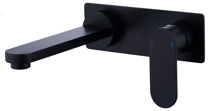 Vetto Lead Free Wall Basin Mixer Matte Black