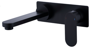 Vetto Lead Free Wall Basin Mixer Matte Black