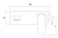 Vetto Lead Free Wall Basin Mixer Matte Black