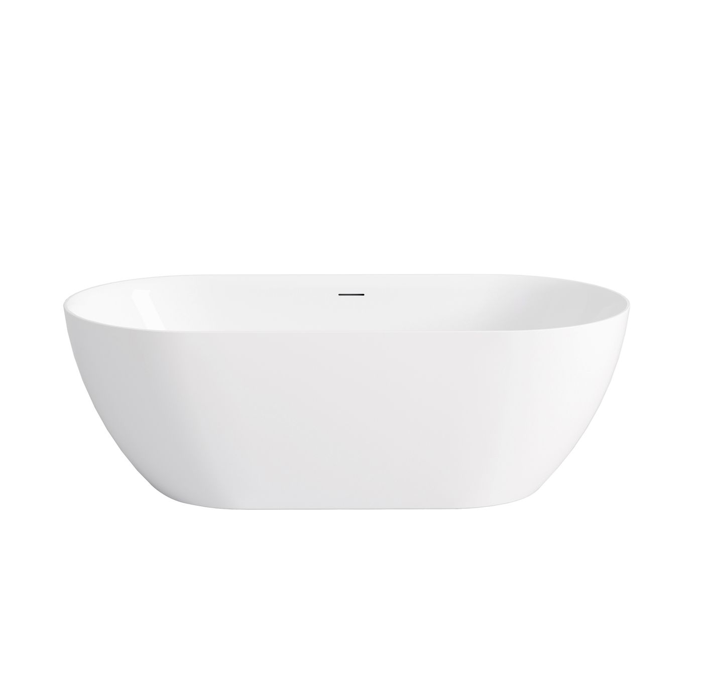 Attica Manolo 1400 Gloss White Bath with Overflow