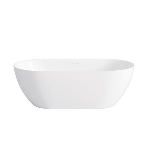 Attica Manolo 1400 Gloss White Bath with Overflow