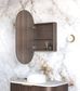 Noosa 900x450 Sable Walnut Shaving Cabinet