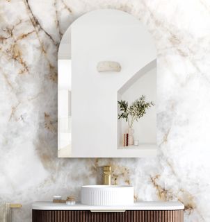 Archie 900mm Sable Walnut Shaving Cabinet