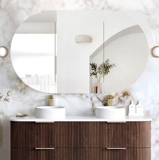 Bondi 1500x900 Sable Walnut Shaving Cabinet