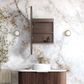 LED Noosa 900x450 Sable Walnut Shaving Cabinet - Premium Edition