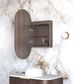 LED Noosa 900x450 Sable Walnut Shaving Cabinet - Premium Edition