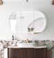 LED Bondi 1200x750 Sable Walnut Shaving Cabinet - Premium Edition