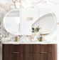 LED Bondi 1800x900 Sable Walnut Shaving Cabinet - Premium Edition
